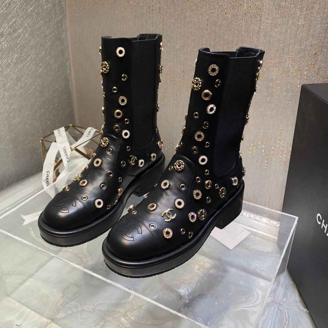 coco- heel height ：4.5cm， Forefoot 2cm，Barrel height ：20cm。 Calfskin Sheepskin item:B-X198J2011